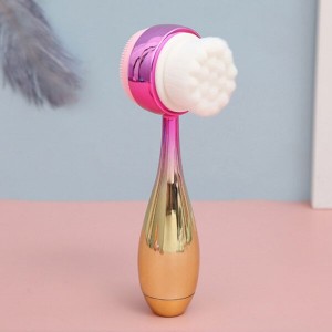 فیس براش دستی مدل CX-001 | دوطرفه با سری نرم و سیلیکونی برای پاکسازی صورت