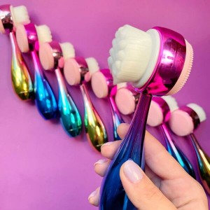 فیس براش دستی مدل CX-001 | دوطرفه با سری نرم و سیلیکونی برای پاکسازی صورت