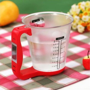 ترازوی آشپزخانه پارچ‌دار مدل Cup | اندازه‌گیری تا ۱۰۰۰ گرم