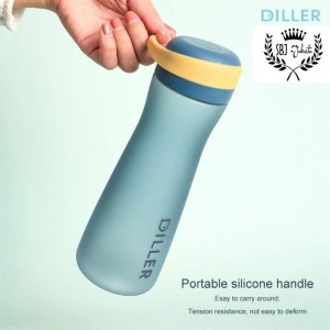 قمقمه Diller مدل D19 | ۵۰۰ میلی‌لیتر با دسته سیلیکونی و حفظ دما
