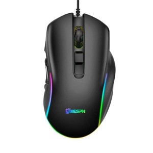 ماوس گیمینگ MKESPN X9 | دقت ۸۰۰-۷۲۰۰DPI با ماکرو و نورپردازی RGB