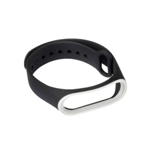 بند سیلیکونی یدک شیائومی Mi Band مدل Black | مناسب Mi Band 5 و 6