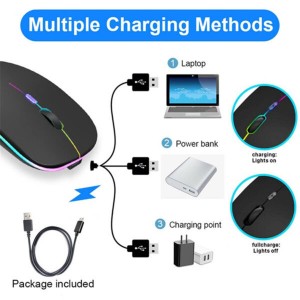 ماوس بی سیم شارژی مدل A2RGB