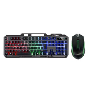 کیبورد و ماوس مخصوص بازی LDK مدل 828 | نورپردازی RGB و بدنه فلزی