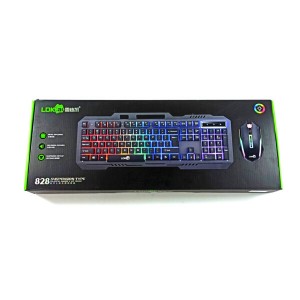 کیبورد و ماوس مخصوص بازی LDK مدل 828 | نورپردازی RGB و بدنه فلزی