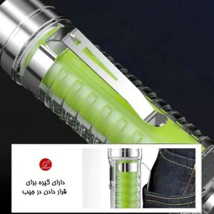 چراغ قوه پلیسی چندکاره مدل 520 | شارژی، ضد آب و دارای نور UV
