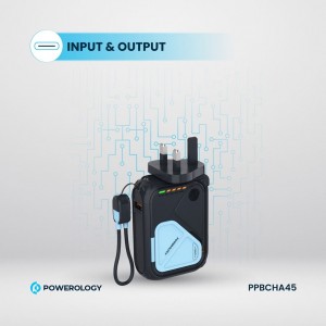 پاوربانک آداپتور چندکاره پاورلوژی مدل Magsafe and Charger Power Bank
