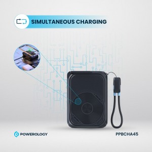 پاوربانک آداپتور چندکاره پاورلوژی مدل Magsafe and Charger Power Bank