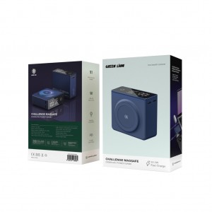 پاوربانک نمایشگر دار گرین لاین مدل Challenge Magsafe 20000mAh | شارژ سریع وایرلس 15 وات