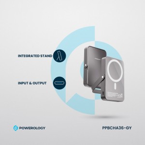 پاوربانک استند پاورلوژی مدل Magsafe Power ظرفیت 10000 میلی آمپر ساعت