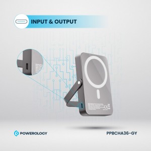 پاوربانک استند پاورلوژی مدل Magsafe Power ظرفیت 10000 میلی آمپر ساعت