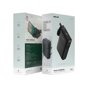 پاوربانک و آداپتور گرین لاین مدل Travel Powerbank 10000mAh | شارژ سریع و هولدر
