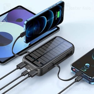 پاوربانک خورشیدی گرین لاین PD20W Solar 2 20000mAh با کابل داخلی