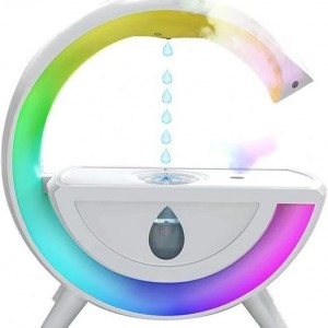 مرطوب کننده هوا بخور سرد ضد جاذبه G با نمایشگر ساعت و LED