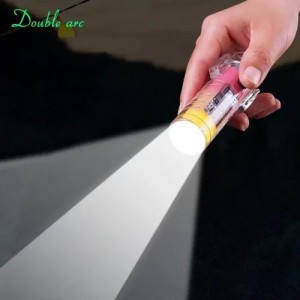 فندک شارژی پلاسما چراغ‌قوه دار ضدآب مدل Double arc