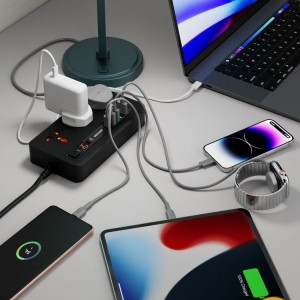 چندراهی برق تایمردار پرودو مدل Porodo Multi-Port Power HUB | شارژ سریع USB-C
