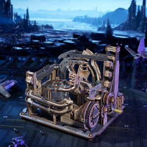 پازل سه بعدی ماربل ران ROKR Marble Spaceport LGC01 | فضایی و پویا