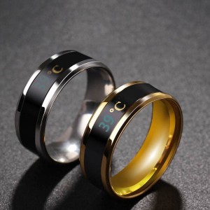 دماسنج بدن انگشتری مدل حلقه رنگ نقره ای