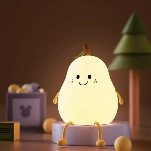 چراغ خواب گلابی سیلیکونی -نور ملایم