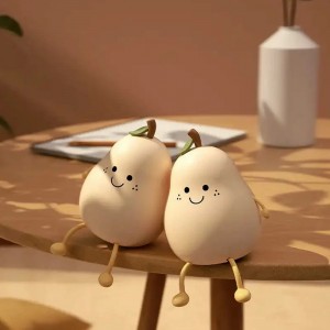 چراغ خواب گلابی سیلیکونی -نور ملایم