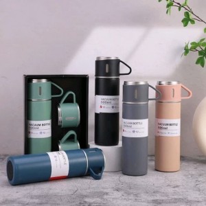 فلاسک سه لیوان کادویی -عایق گرما