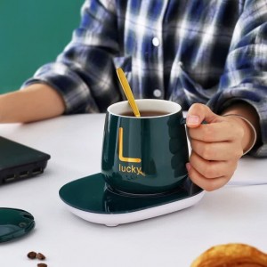ماگ حرارتی لاکی به همراه صفحه گرمکن هیتر برقی -گرم‌کننده قوی
