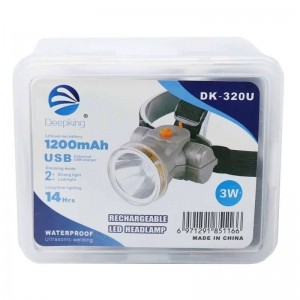 چراغ پیشانی دیپ کینگ مدل DK-320U -روشنایی 300 لومن