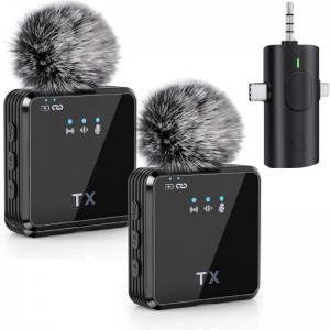 میکروفون یقه ای بی سیم مدل F11-2 -صدا واضح
