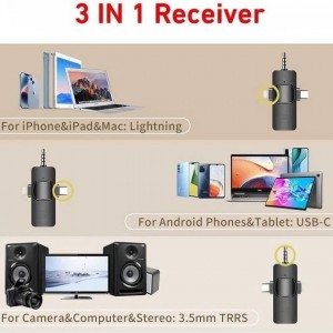 میکروفون یقه ای بی سیم مدل F11-2 -صدا واضح