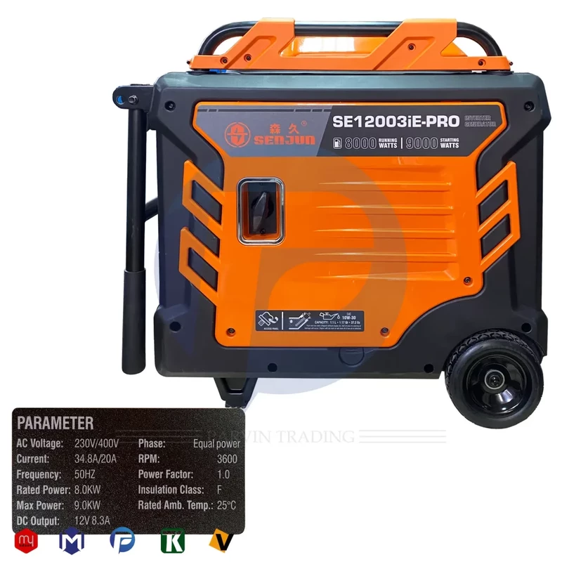 موتور برق سن جون 9 کیلووات مدل SE12003iE PRO تکفاز و سه فاز