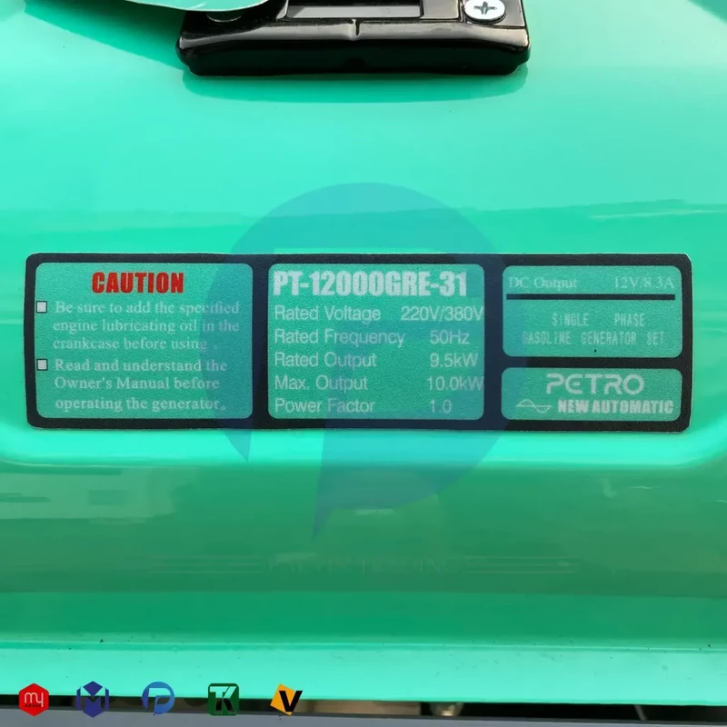 موتور برق بنزینی پترو مدل PT 12000 GRE 31 تکفاز و سه فاز