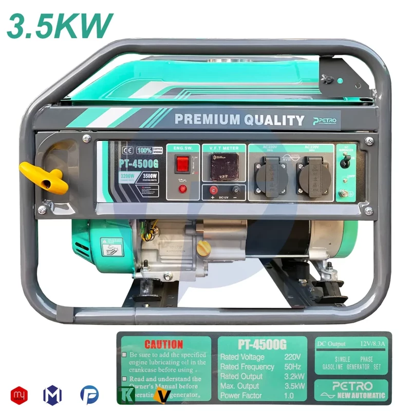 موتور برق بنزینی پترو 3.5 کیلووات مدل PT 4500 G