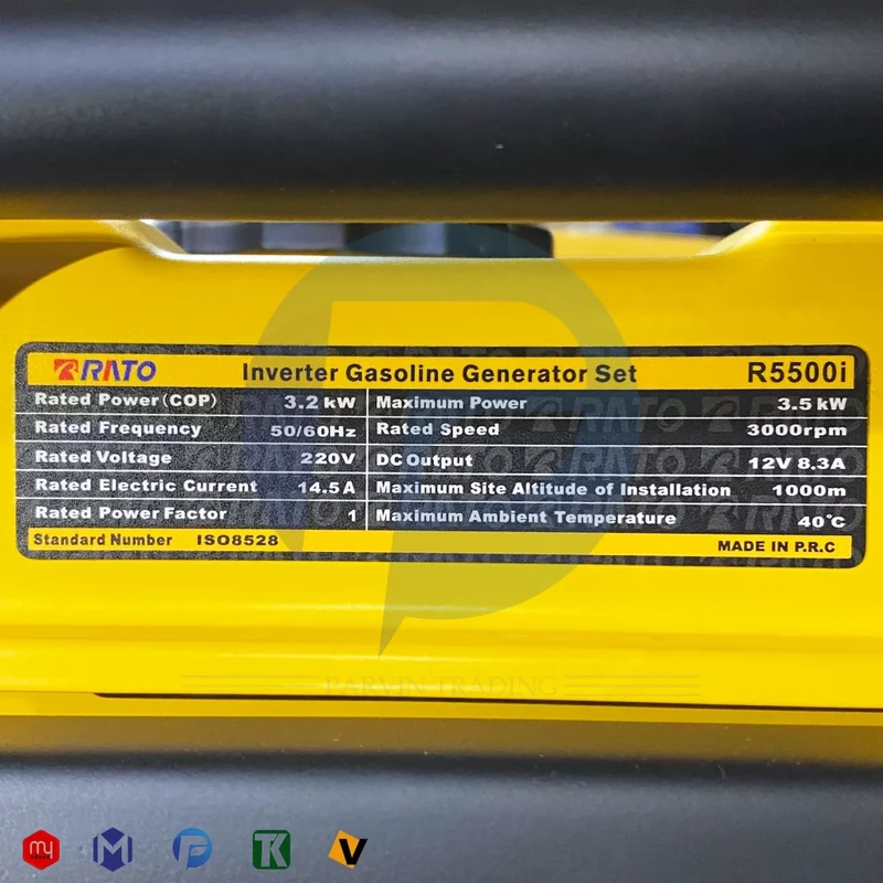 موتور برق اینورتر راتو 3.5 کیلووات مدل R5500i