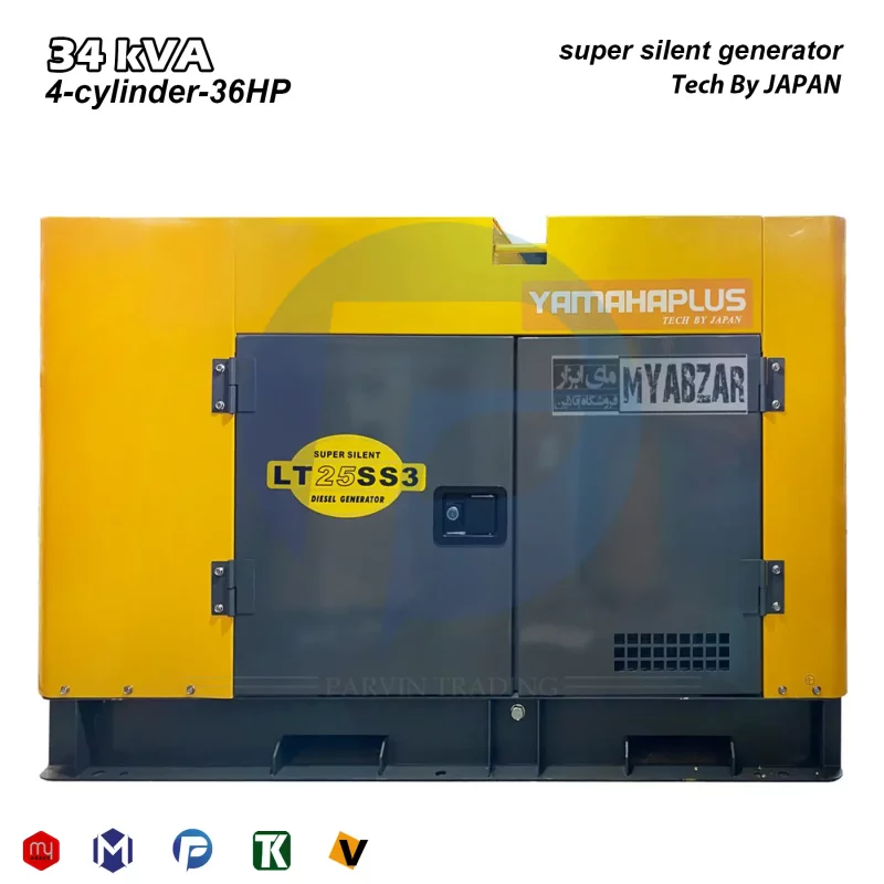 دیزل ژنراتور 34 کاوا سوپرسایلنت یاماها مدل LT25SS3