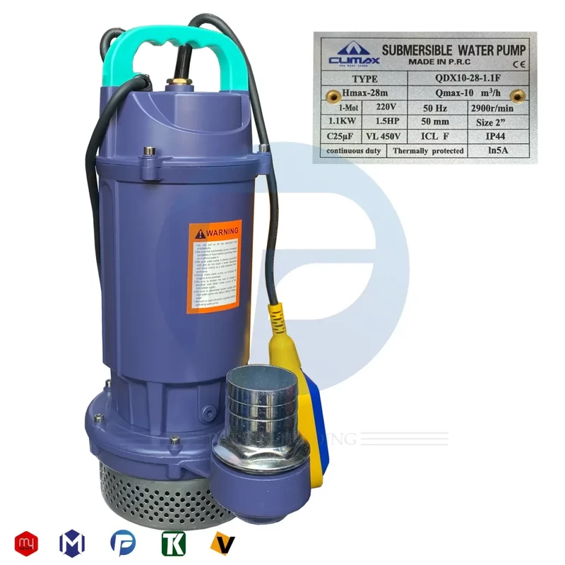 کفکش 28 متری 2 اینچ کلایمکس مدل QDX10-28-1.1F