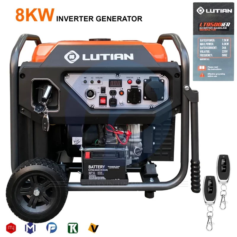 موتور برق لوتیان اینورتری 8 کیلووات مدل LT9500iER ریموت استارت