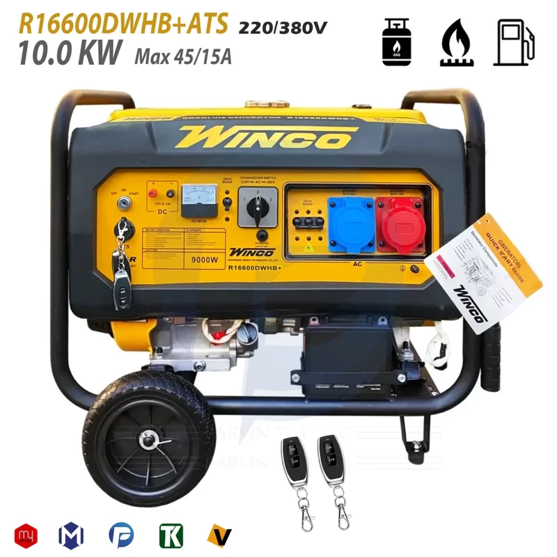 موتور برق سه گانه سوز وینکو 10 کیلووات مدل R16600DWHB