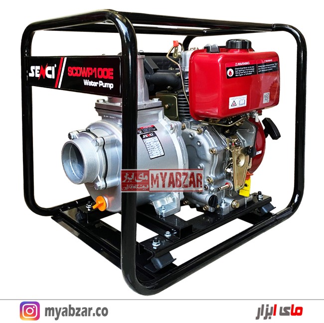موتور پمپ دیزلی 4 اینچ استارتی SENCI SCDWP100E