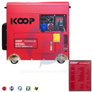 موتور برق سایلنت دیزلی کوپ مدل KDF8500Q 3D تکفاز و سه فاز