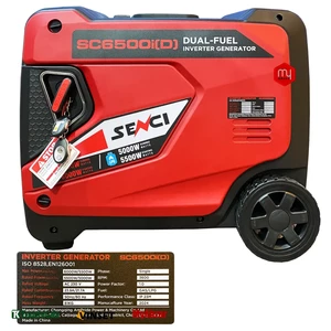 موتور برق گاز سوز سنسی 6 کیلووات مدل SC6500iD+LPG ریموت استارت