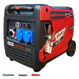 موتور برق گاز سوز سنسی 6 کیلووات مدل SC6500iD+LPG ریموت استارت