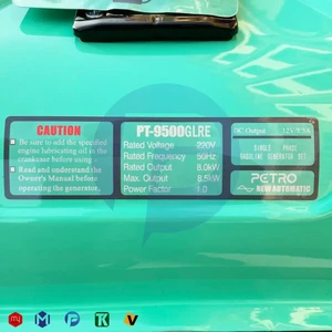 موتور برق دو گانه سوز پترو مدل PT 9500 GLRE ریموت استارت