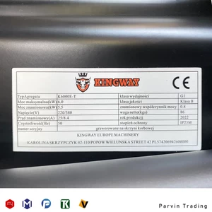 موتور برق کینگ وی 6 کیلووات مدل K6000E-T