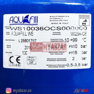 منبع تحت فشار ۱۰۰ لیتری ایتالیا AQUA FILL