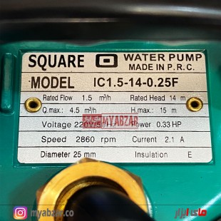 کفکش 14 متری 1 اینچ اسکوآردی مدل IC1.5-14-0.25F