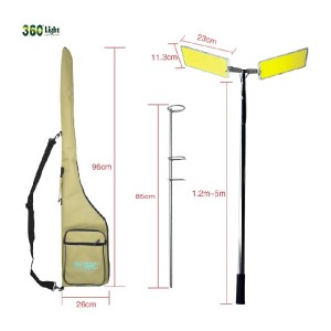 چراغ کمپینگ 2 پر 360 لایت مدل FR-12 COB RF