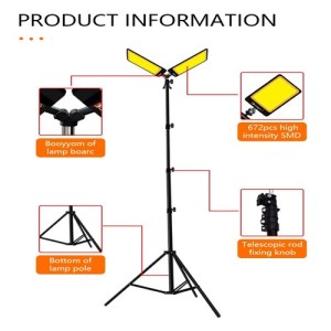 چراغ کمپینگ 2 پر کانپکس مدل FR-27 COB RF با سه پایه