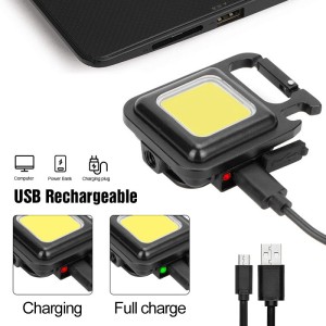 چراغ تاکتیکال کمپینگ مدل COB Rechargeable Keychain Light