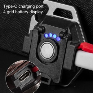 چراغ تاکتیکال کمپینگ مدل COB Rechargeable Keychain Light W5131 همراه با سه‌پایه