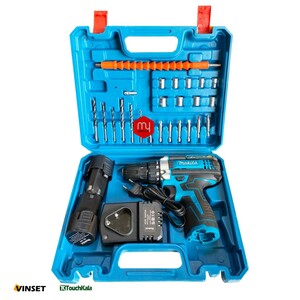 دریل شارژی ماکیتا makita 18v (2 باتری 18 ولت)